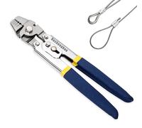 Pinza para crimpar terminales, para líneas de pesca de hasta 2,2 mm, acero inoxidable, herramienta de crimpado para talleres