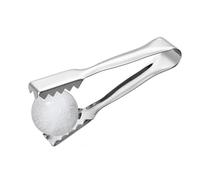Pinza para cubitos de hielo, pinza para hielo de acero inoxidable con dientes dentados, herramientas de cóctel portátiles y ligeras, utensilio multiusos para cocina, barbacoa