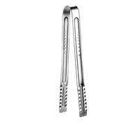 Pinza para Ensalada de Acero Inoxidable Mango Largo y Puntas Ranuradas | Estructura Pieza, Superficie Pulida y Lisa, Manejo Seguro, para Restaurantes y Barra de Ensaladas