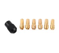 Pinza para herramienta giratoria Chuck 6 x 4 x 1 6 piezas Manguitos para pinza Rango de capacidad de agarre 1 mm 3,2 mm con tapa M8 x 0,75 Adecuado para herramientas rotativas