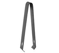 Pinza para hielo para cócteles, diseño de rombo engrosado de acero inoxidable, fuerza de sujeción fuerte, herramienta de barra delgada, duradera y segura para camareros, cocina (Chapado en negro.)