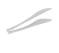 Pinza para Pan Antideslizante de Acero Inoxidable Diseño Serpiente | Pan y Huevos Cocidos, Limpieza Fácil, Uso en Buffet y Barbacoa, Color Plata