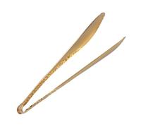 Pinza para Pan de Cocina de Acero Inoxidable, Dorado | Diseño Serpentino Creativo, Uso en Cocina y Barbacoa, para Huevos, Ensaladas, Pastas y Repostería