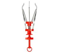 Pinza para platos calientes, abrazadera de utensilios de cocina de 3 garras | Agarre antiquemaduras, agarrador de ollas de cocina, herramienta segura para levantar platos, diseño de mango ergonómico para