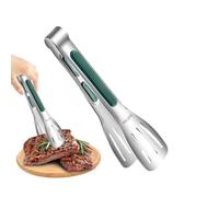 Pinzas De Acero Inoxidable - Clip Reutilizable Para Servir Con Mango Antideslizante Termorresistente - Pinza De Cocina Inoxidable - Para Frutas, Pan, Pasta, Carne, Ensalada, Barbacoa, Exterior, Campin