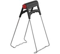 Pinzas de acero inoxidable Ibenzoa® para ollas, sartenes y recipientes, con mango antideslizante, plegables y resistentes al calor: agarre seguro para ollas, sartenes y platos calientes (aptas para mi