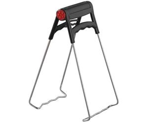 Pinzas de acero inoxidable Ibenzoa® para ollas, sartenes y recipientes, con mango antideslizante, plegables y resistentes al calor: agarre seguro para ollas, sartenes y platos calientes (aptas para mi