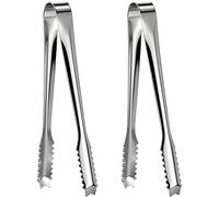 Pinzas de acero inoxidable, juego de 2 unidades, de 15 cm, para servir azúcar, hielo, aperitivos