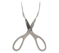 Pinzas de Acero Inoxidable para Ensalada y Buffet, Clip de Comida | Uso en Cocina y Reuniones Familiares, Agarre Estable Antideslizante, para Bagels y Verduras, Color Plata