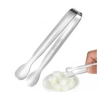 Pinzas de azúcar de acero inoxidable, pinzas portátiles para servir, pinzas duraderas para servir alimentos, cubitos de hielo, frutas
