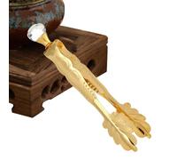 Pinzas de carbón | Pinza de metal vintage con mango largo | Pinzas de carbón vintage - para incensario de caramelos, iglesia, bar de carbón, charcutería, chef, hielo, azúcar, fiesta, té, aperitivo