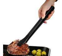 Pinzas de cocina - 28 x 2,9 cm Pinzas para barbacoa antiadherentes rojas resistentes al calor de acero inoxidable de silicona de 11 pulgadas Pinza con clip | Aparatos de cocina de calidad alimentaria