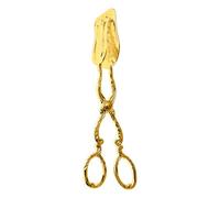 Pinzas de metal con mango de tijera decorativo vintage en relieve para pan, pastelería, postres, bufé, tareas, servidor, recolección de pan, recolector de postres, mesa de buffet, utensilios de cocina