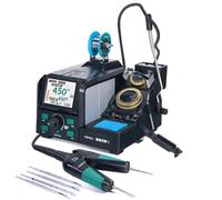 Pinzas de precisión para estación de soldadura, calibración automática, diseño ergonómico, modelo 982D-I 02, 220V - 240V, compatible con enchufe europeo