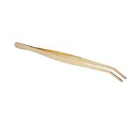Pinzas de punta doblada para barra, pinzas culinarias gruesas de acero inoxidable para cubitos de azúcar, cubitos de hielo, rodajas de limón