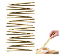 Pinzas de rejilla para pan de madera, 12 pinzas de bambú para pan de madera - Pinzas de Cocina Reutilizables para Tostadas, Té, Frutas y Pepinillos - 18 cm - Resistentes y Ecológicas