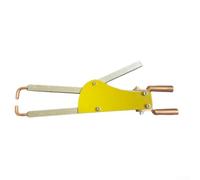 Pinzas de soldadura a tope portátiles de metal con presión ajustable para reparación de placas de acero de +1 mm, diseño de agarre ergonómico en placa epoxi, herramienta de aislamiento, 123 mm (B)