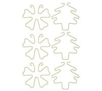 Pinzas de Soporte para Plantas 6 Piezas Metal Reutilizable Acero Inoxidable | Juego de sujeción de soportes de escalada para enredaderas para plantas trepadoras Monstera Pothos jardín interior y exterior