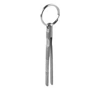 Pinzas de sujeción de cabeza plana para exteriores - Mini herramienta portátil de acero inoxidable, dispositivo con mango de acero de precisión, herramienta de extracción multifunción | Accesorio