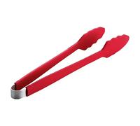 Pinzas para barbacoa (Largo: 33 cm, Silicón, Rojo fuego)