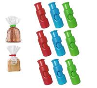 Pinzas para bolsas, pinzas para papas fritas, pinzas para alimentos, pinzas reutilizables para bolsas de supermercado, pinzas para pan, pinzas para bolsas de plástico (9 Pcs)