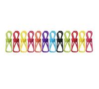 Pinzas para Cerrar Bolsas Clip de sellado colorido, pinzas portátiles for ropa, Clips almacenamiento for aperitivos y alimentos, abrazadera Metal, suministros cocina for el hogar(20PCS Random color)