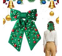Pinzas para el pelo con de Navidad, elegantes pasadores de perlas con diamantes de imitación para mujer, accesorios brillantes para el cabello con abrazadera de metal, añade y estilo para