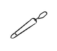 Pinzas para leña Relaxdays, Hierro Forjado, 46 cm, Pinzas para Chimenea, Estufa, Negro