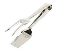 Oryx Hogar Pinzas para servir acero inoxidable 21 cm Ideal para cocina, ensaladas, carnes y pescados