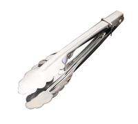 Pinzas para servir de acero inoxidable, pequeños utensilios para servir cocina y barbacoa, pinzas uso general té, café, bar, aperitivos, ensalada, boda, banquete, reunión (7 pulgadas)