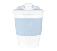 Pioneer DrinkPod RCP-340/W Taza de café reutilizable sin BPA, 340 ml, taza de café de plástico de 12 onzas/taza de viaje - Invierno Blanco