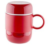 Pioneer Flasks Drink Pod Termo de Acero Inoxidable con Aislamiento al Vacío a Prueba de Fugas DrinkPod 6 Horas de Calor 24 Horas de Frío, Rojo, 0,28 Litros