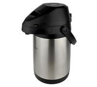 Pioneer Termo de Acero Inoxidable 3.0L con Palanca, Termo hermético para Bebidas frías y Calientes, dispensador de Bebidas con Bomba fácil de Usar para Eventos con Etiqueta de Agua