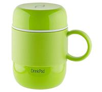 Pioneer Termo de Acero Inoxidable con Aislamiento al Vacío a Prueba de Fugas DrinkPod 6 Horas de Calor 24 Horas de Frío, Verde, 0,28 litros