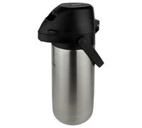 Pioneer Termo de Acero Inoxidable de 1,9 litros con Palanca, Termo hermético para Bebidas frías y Calientes, dispensador de Bebidas con Bomba fácil de Usar para Eventos con Etiqueta de café