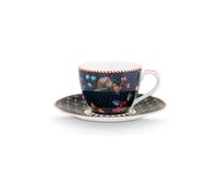 Pip Studio Berry Blues Taza De Espresso 2 Piezas 0,12 L Porcelana Azul Oro
