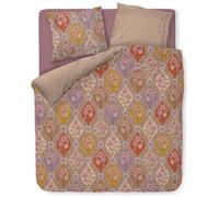 Pip Studio Juego de ropa de cama Ornamento Ramo Multi Percal Flores Hojas Capullos Floral Tamaño: 155 cm x 220 cm