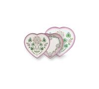 PIP STUDIO Plato corazón 21,5 cm juego de 2 LILY&LOTUS Lilac morado