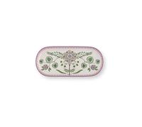 PIP STUDIO Tortera LILY & LOTUS 33x15,5cm Blanco hueso morado
