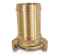 PipeSan Racor Rápido de Latón Sistema Geka 1 1/4" (DN32) - Rosca Hembra BSP | Conector de Manguera de Jardín 32mm | Compatible Gardena | Adaptador Grifo | Agua Potable | Sin Fugas