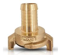 PipeSan Racor Rápido Latón 3/4ʺ Sistema Geka - Conector Rosca Hembra o Manguera de Jardín, Compatible Gardena, Agua Potable, Sin Fugas, Alta Presión