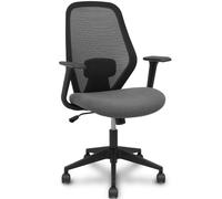 Piqueras Y Crespo Forol Silla Ergo529 Respaldo Malla Negro Asiento Tela Gris Base Piramidal Ruedas Nailon