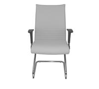 Sillón Albacete confidente patín similpiel blanco