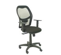 Piqueras y Crespo Silla de oficina Alocén I840B10 malla negra asiento Bali negro brazos regulables
