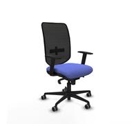 PIQUERAS Y CRESPO Silla de escritorio industrial Ossa con brazos 1D y mecanismo sincro