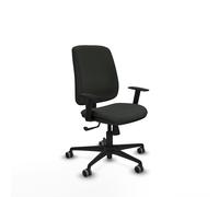 PIQUERAS Y CRESPO Silla de oficina Alares, Mecanismo Sincro, Tela Negra