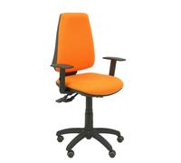 PIQUERAS Y CRESPO Silla de oficina Elche con mecanismo asíncrono y tela naranja