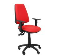 PIQUERAS Y CRESPO Silla de oficina Elche con mecanismo sincro y brazos regulables, Rojo