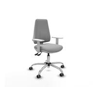 PIQUERAS Y CRESPO Silla de oficina Elche, mecanismo Asincro, Gris claro