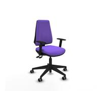 PIQUERAS Y CRESPO Silla de oficina Elche, mecanismo Asincro, Tela Lila